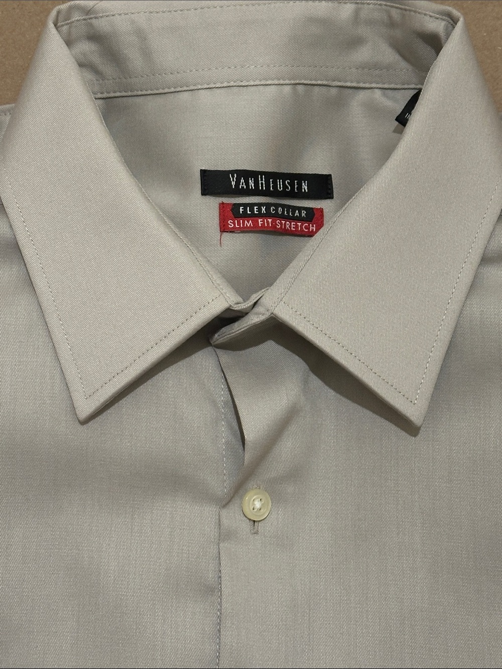 Van Heusen Men’s Dress Shirt in BISQUE color